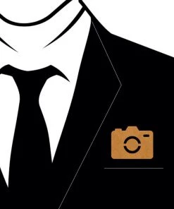 DesignWesign All Of It Camera Wooden Brooch