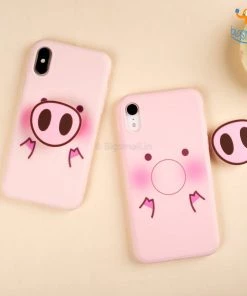 AmyLi Piggy Phone Iphone Cover With Pop Socket All Of It