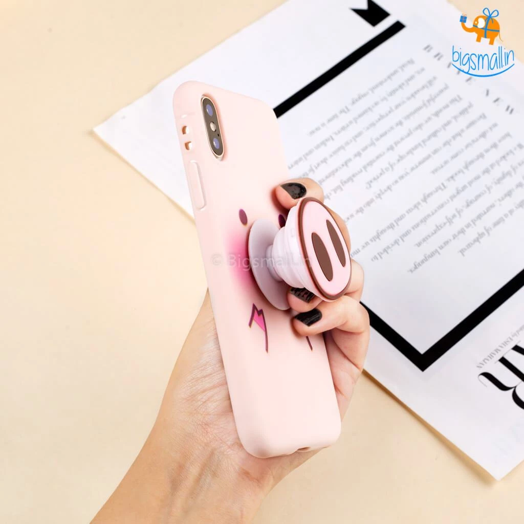 AmyLi Piggy Phone Iphone Cover With Pop Socket All Of It