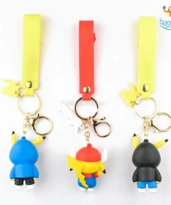 Big Daddy Pika Pikachu Keychain New