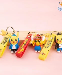 Big Daddy Pika Pikachu Keychain New