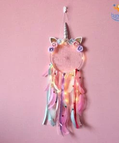 Bigsmall_hmk All Of It Big Unicorn Horn LED Dream Catcher