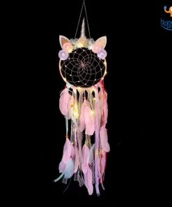 Bigsmall_hmk All Of It Big Unicorn Horn LED Dream Catcher