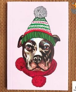 Doodlee Do Pitbull Christmas Notebook Sale