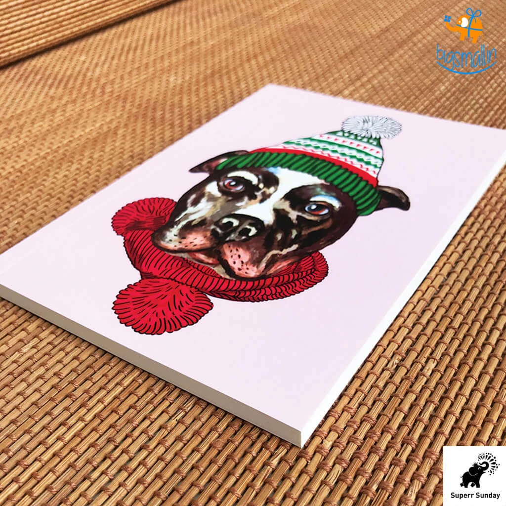 Doodlee Do Pitbull Christmas Notebook Sale