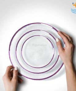 Devnow Purple Haze Glass Plates - Set Of 3 All Of It