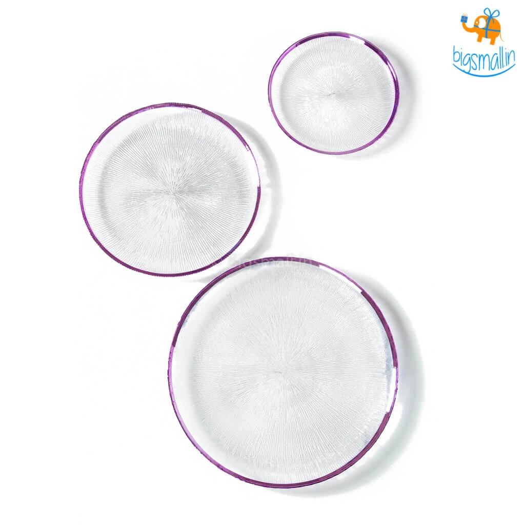 Devnow Purple Haze Glass Plates - Set Of 3 All Of It