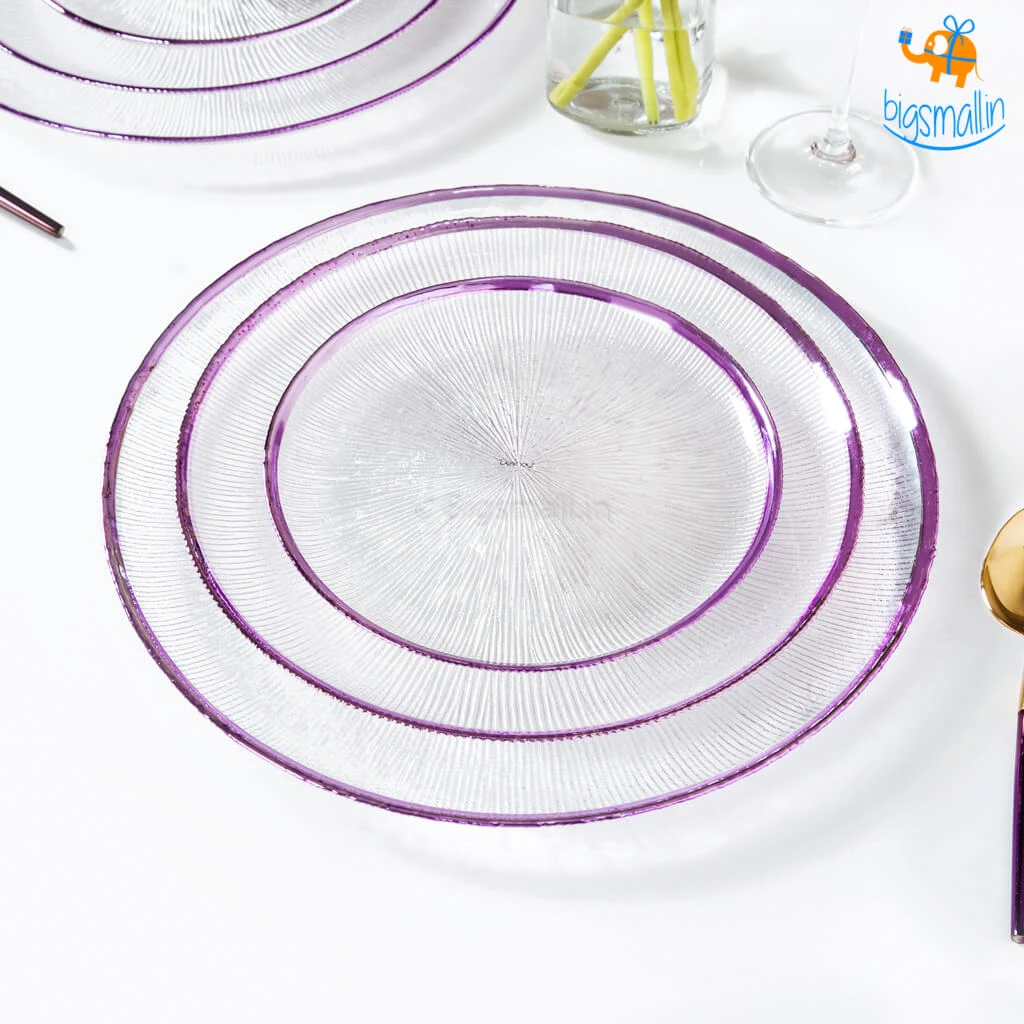 Devnow Purple Haze Glass Plates - Set Of 3 All Of It