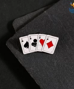 Bigsmall_piu All Of It Playing Cards Lapel Pin