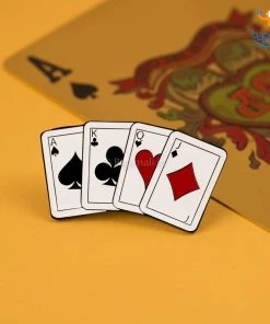 Bigsmall_piu All Of It Playing Cards Lapel Pin