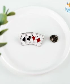 Bigsmall_piu All Of It Playing Cards Lapel Pin