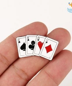 Bigsmall_piu All Of It Playing Cards Lapel Pin