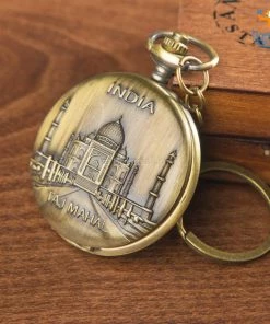 Bigsmall_hmk Father's Day India Souvenir Pocket Watch Keychain