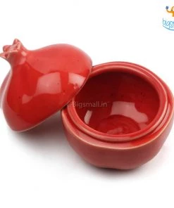 Fancy Pomegranate Ceramic Storage With Lid All Of It