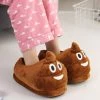 Bigsmall_hmk Poop Emoji Plush Slippers (UK 3 - UK 6) All Of It