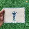 Kissa Goi Handmade Blue Bouquet Embroidered Postcard All Of It