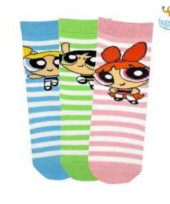 Balenzia Powerpuff Girls Kids Socks - Set Of 3