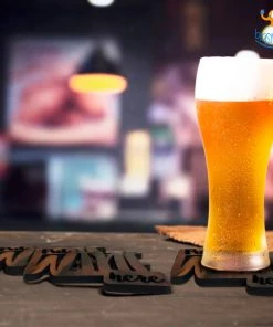 Bigsmall_cc Put Wine Here Laser Cut Wooden Coasters Father's Day