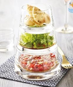 Devnow Glass Snack Bowl Pyramid - Set Of 4 All Of It