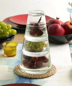 Devnow Glass Snack Bowl Pyramid - Set Of 4 All Of It