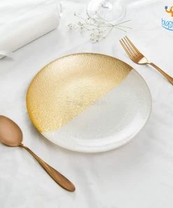 Devnow All Of It Golden Shimmer Artisan Plates