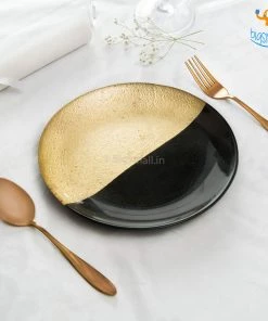 Devnow All Of It Golden Shimmer Artisan Plates