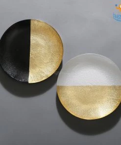 Devnow All Of It Golden Shimmer Artisan Plates