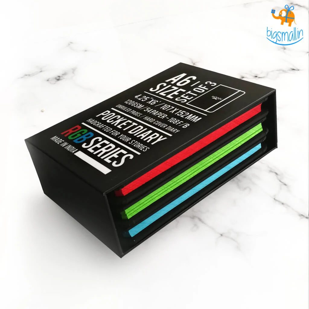 Mooch Design Studio All Of It RGB Pocket Diary - Set Of 3