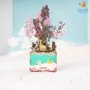 Dream Beans DIY Music Box Wooden Puzzle - Cherry Blossom Tree