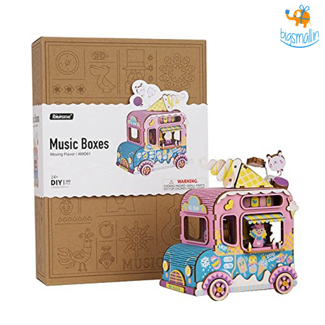 Dream Beans DIY Music Box Wooden Puzzle - Moving Flavor