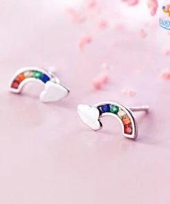 AmyLi All Of It Rainbow Ear Studs