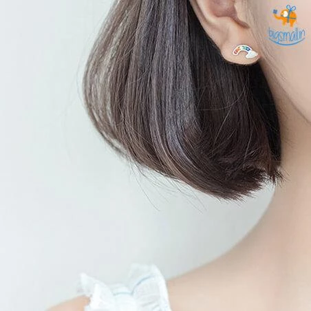 AmyLi All Of It Rainbow Ear Studs