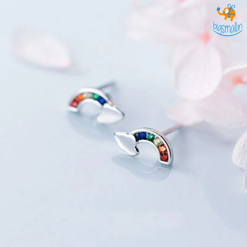 AmyLi All Of It Rainbow Ear Studs