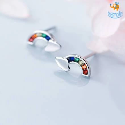 AmyLi All Of It Rainbow Ear Studs