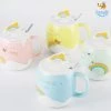 Bigsmall_hmk Rainbow Mug With 3D Lid & Spoon