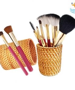 AmyLi Rattan Desk Organizer