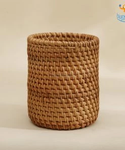 AmyLi Rattan Desk Organizer