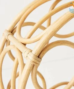 Hollyhock Father's Day Rattan Wine Rack