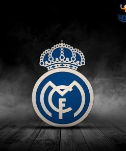 Bigsmall.in Real Madrid Engraved Wooden Crest