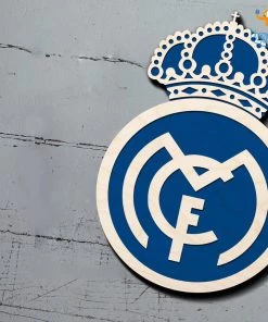 Bigsmall.in Real Madrid Engraved Wooden Crest