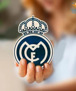 Bigsmall_cc All Of It Real Madrid Wooden Fridge Magnet