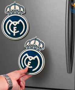 Bigsmall_cc All Of It Real Madrid Wooden Fridge Magnet
