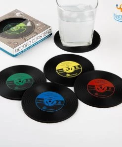 Akshay Mumbai Importer Record Coasters - Set Of 2