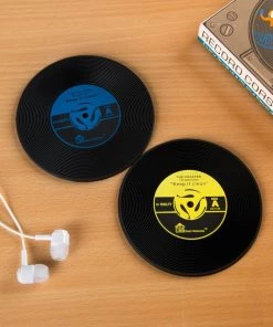 Akshay Mumbai Importer Record Coasters - Set Of 2