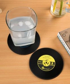 Akshay Mumbai Importer Record Coasters - Set Of 2