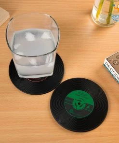 Akshay Mumbai Importer Record Coasters - Set Of 2