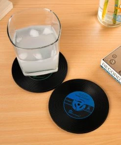 Akshay Mumbai Importer Record Coasters - Set Of 2