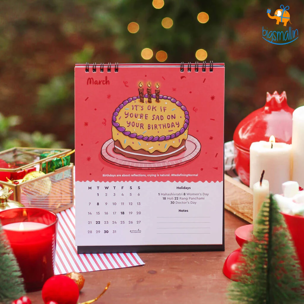 Pranita Kocharekar Redefining Normal Desk Calendar 2022