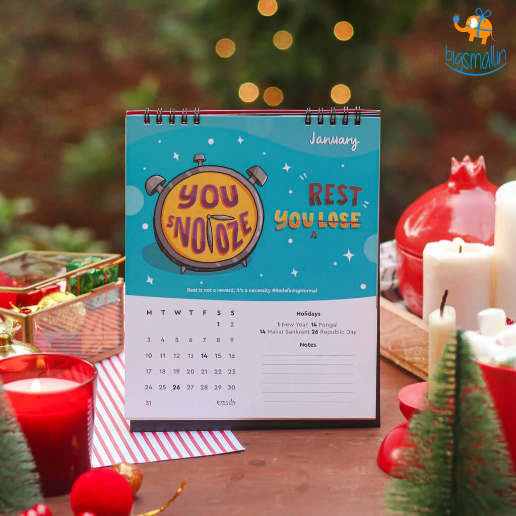 Pranita Kocharekar Redefining Normal Desk Calendar 2022