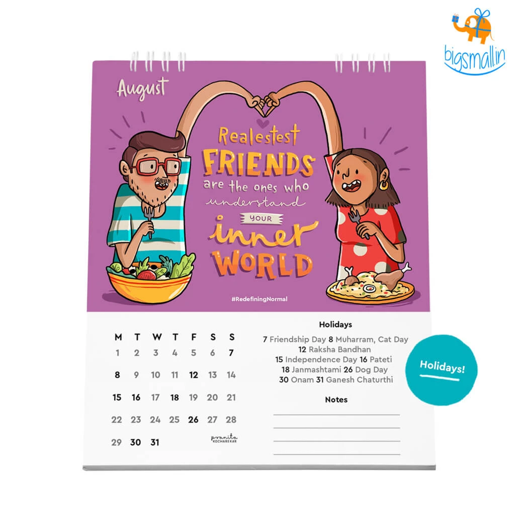 Pranita Kocharekar Redefining Normal Desk Calendar 2022